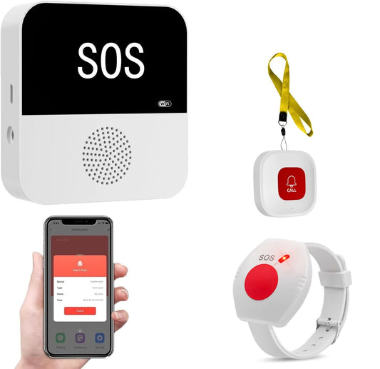 Wireless Elderly Caregiver Pager SOS System