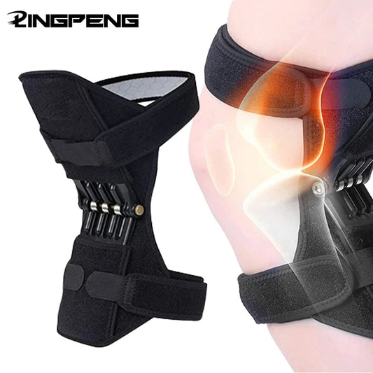 Joint Support Knee Pads Stabilizer Pads Powerful Rebound Spring Force Knee Protection Booster Breathable Non-Slip Joint Brace